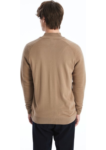 Yeni Sezon Standart Kalıp Dik Yaka Erkek Triko Hırka indirimleri