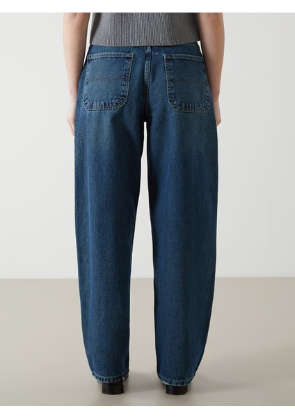 Yeni Sezon Yüksek Bel Baggy Fit Kadın Jean Pantolon fırsatları