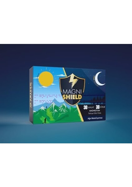 Magnishield Magnezyum Malat+Sitrat 250 Mg 60 Tablet modelleri