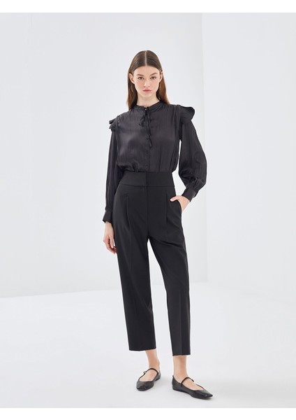Yeni Sezon Kadın Havuç Kesim Düz Pantolon