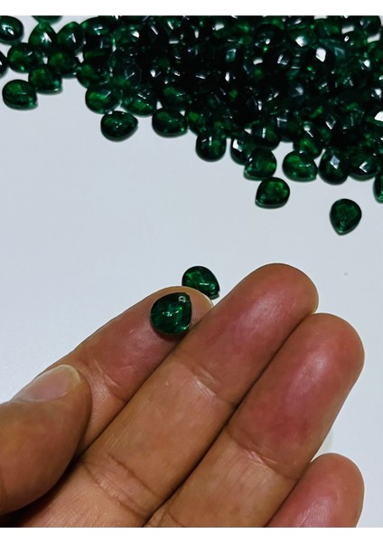 Zümrüt Yeşili Oya, Abiye, Takı, Örgü El Işleme Plastik Gözyaşı Damla Boncuk. 25GR. Tahmini 195 Adet. fiyatları