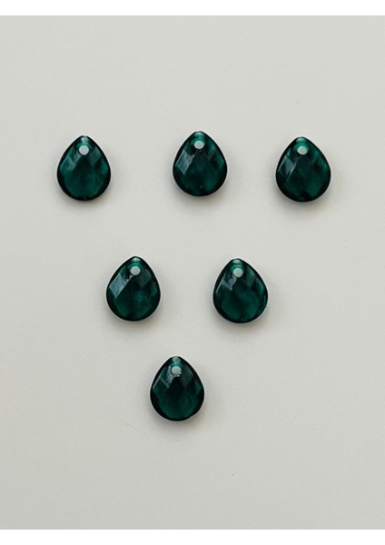 Zümrüt Yeşili Oya, Abiye, Takı, Örgü El Işleme Plastik Gözyaşı Damla Boncuk. 25GR. Tahmini 195 Adet. indirimleri