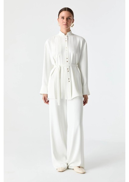 Pilise Detaylı Dökümlü Gömlek modelleri