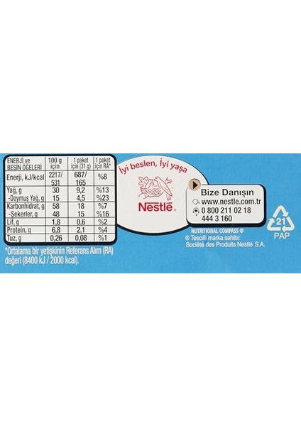 Nestlé 1927 Çifte Kavrulmuş Fındıklı Gofret, 31 G x 12