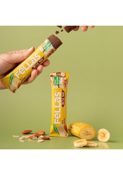 Fellas Meyve Bar, Muzlu ve Bademli, 35GR x 12 Adet modelleri