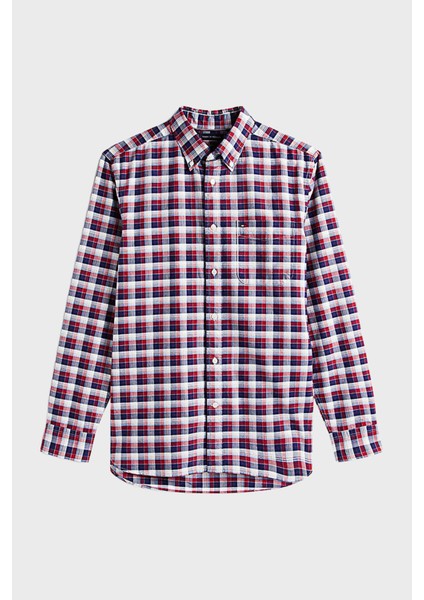 Pamuklu Regular Fit Uzun Kollu Ekoseli Gömlek Erkek Gömlek MW0MW40465 0qj indirimleri