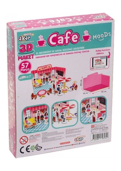 Cafe Maket 3 Boyutlu Puzzle fiyatları
