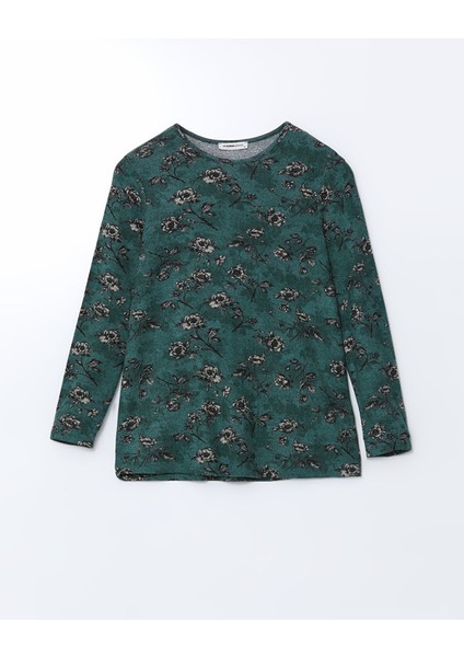 Yeni Sezon Bisiklet Yaka Çiçekli Kadın Bluz indirimleri