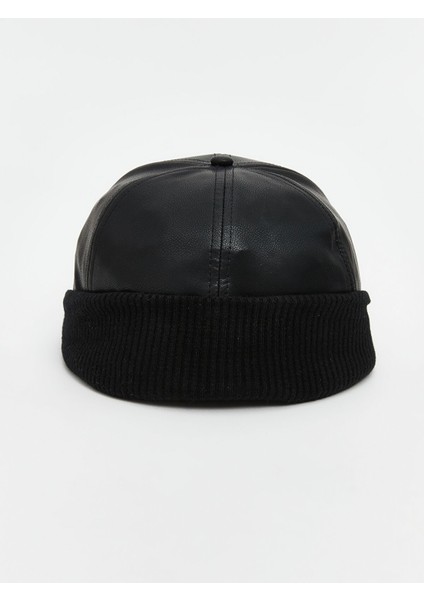 Yeni Sezon Deri Görünümlü Erkek Kep Şapka modelleri