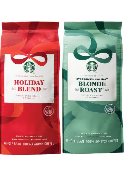 Christmas Blend ve Christmas Blonde Ymuşak İçimli Çekirdek Filtre Kahve Yılbaşı Özel 250Gx2 Adet