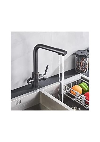 3 Yollu Arıtma Bataryası Siyah Arıtma Çıkışlı Mutfak Eviye Soğuk Mix modelleri