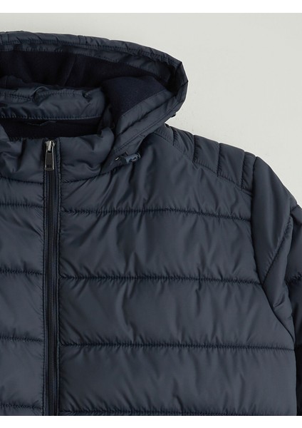 Yeni Sezon Standart Kalıp Kapüşonlu Erkek Şişme Mont modelleri