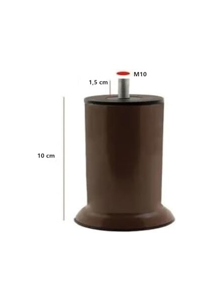 Kanepe Koltuk Çekyat Yükseltme Ayağı Kalın Diş M10 Plastik 10 cm 4 Adet fiyatları