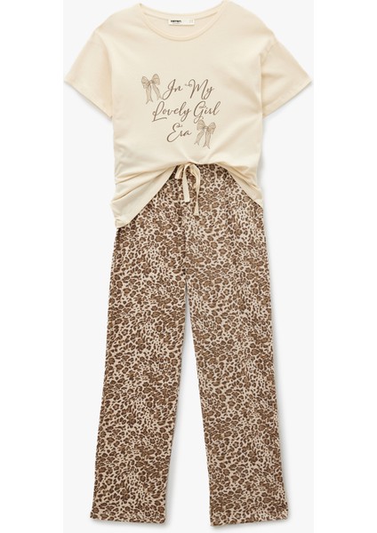 Rahat Kalıp Pamuklu Örme Pijama Takımı