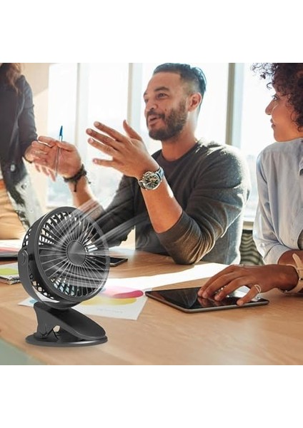 Sıkıştırmalı Şarj Edilebilir 3 Kademe Taşınabilir Kıskaçlı Mini Fan Sessiz Soğutma fiyatları