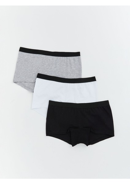 Yeni Sezon Basic Kız Çocuk Boxer 3'lü