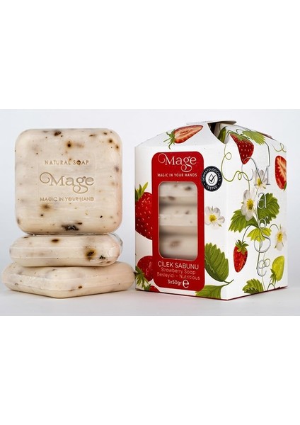 Çilek Sabunu 3'lü modelleri