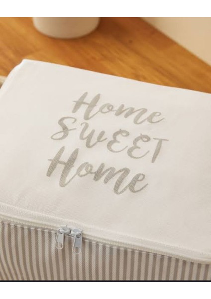 2’li Gri Çizgili Kumaş Bebek Hurcu – 30X22X18 cm Düzenleyici Kutu Seti fiyatları