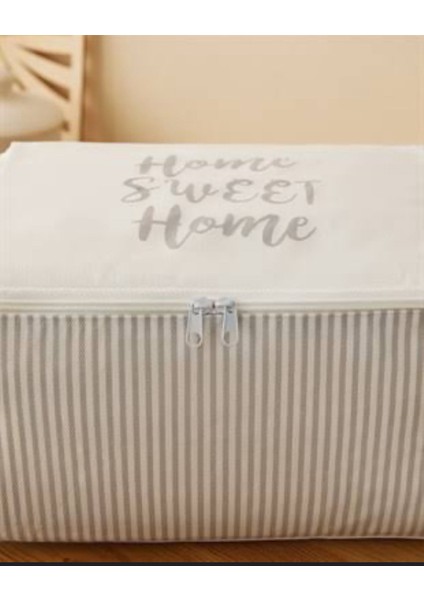 2’li Gri Çizgili Kumaş Bebek Hurcu – 30X22X18 cm Düzenleyici Kutu Seti indirimleri