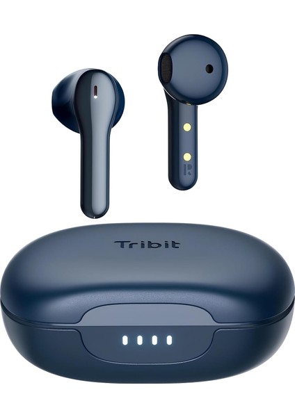 Solarbuds C2 4 Mikrofon Cvc 8.0 Çağrı Gürültüsü Engelleme Qualcomm QCC3040 32 Saat Çalma Süresi 5.2 Kablosuz Bluetooth Kulak Içi Kulaklık Koyu Mavi