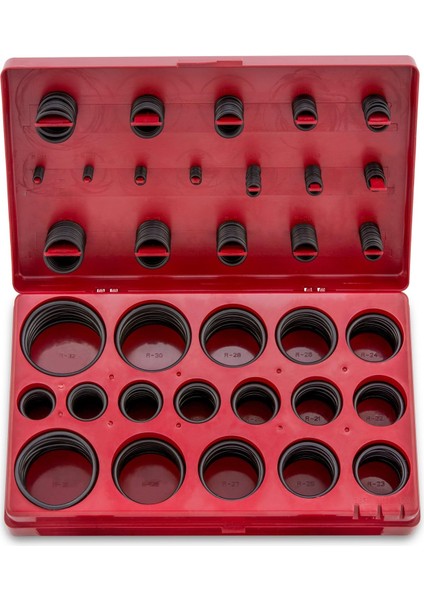 407 Kauçuk O-Ring Ürün Seti, Buna-N Conta Halkaları ve Yedek O Halkaları, 32 Sae Boyutu, 407 Parçalı Set