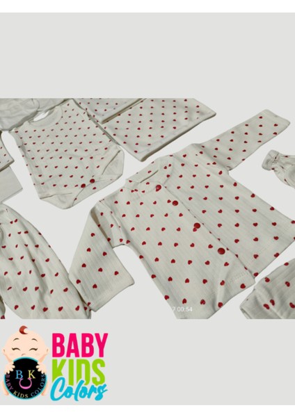 Fitilli Kumaşa 10'li Kalp Baskılı Hastane Çıkışı fiyatları