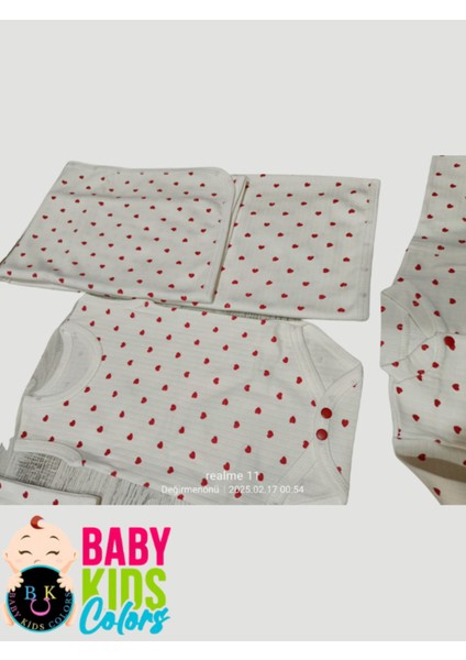 Fitilli Kumaşa 10'li Kalp Baskılı Hastane Çıkışı modelleri