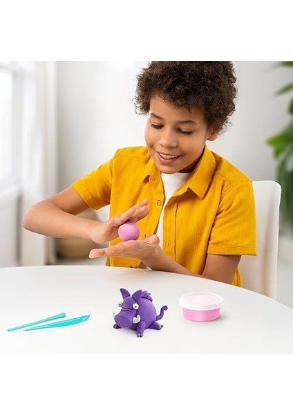 Clay Orman Hayvanları Seti - Çocuklar Için Hava ile Kuruyan ve Şekil Alan Kil Seti - 15 Kutu ve Şekillendirme Aletleri - Interaktif Çocuk Oyuncakları fiyatları