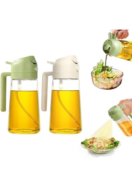 Çift Fonksiyonlu 450 ml Yağ Püskürtücü, Yağ Püskürtme ve Dökme Özellikli, Cam Sprey Yağdanlık, Mutfakta Kullanım Için Ideal (1) fiyatları