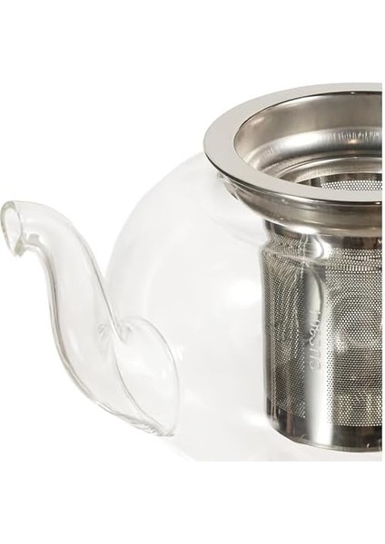 Cam Bitki Çayı Demliği 600 ml - Çelik Süzgeçli Demlik modelleri