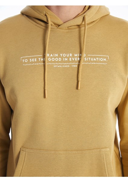 Yeni Sezon Uzun Kollu Baskılı Erkek Kalın Hoodie modelleri