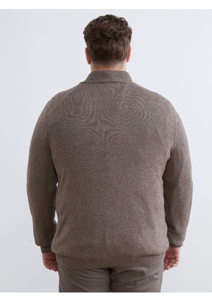 Yeni Sezon Büyük Beden Yarım Balıkçı Yaka Erkek Triko Kazak fırsatları