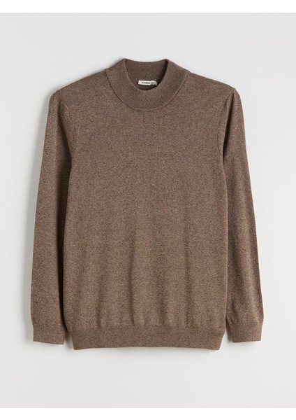 Yeni Sezon Büyük Beden Yarım Balıkçı Yaka Erkek Triko Kazak indirimleri