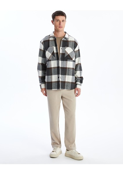 Yeni Sezon Regular Fit Uzun Kollu Ekose Erkek Gömlek Ceket fiyatları