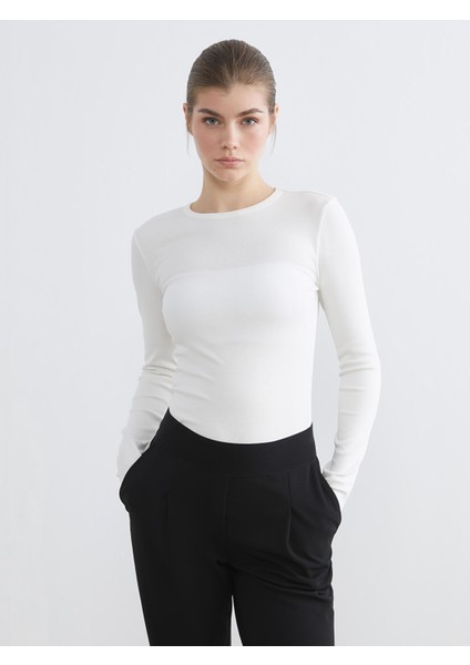 Yeni Sezon Bisiklet Yaka Kadın Body