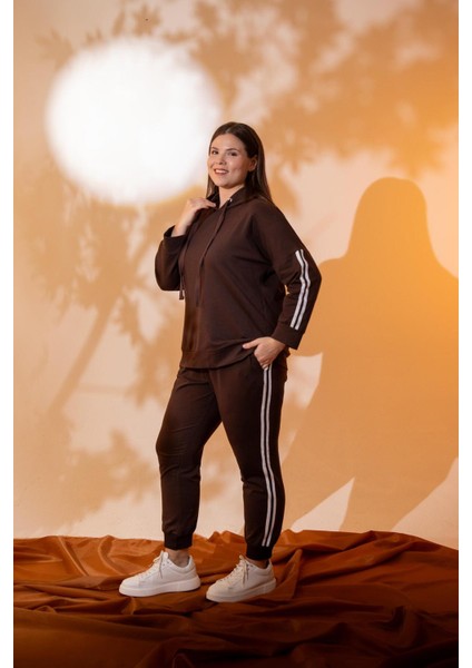 Büyük Beden Kapüşonlu 2 Iplik Eşofman Takım modelleri