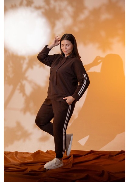 Büyük Beden Kapüşonlu 2 Iplik Eşofman Takım fırsatları