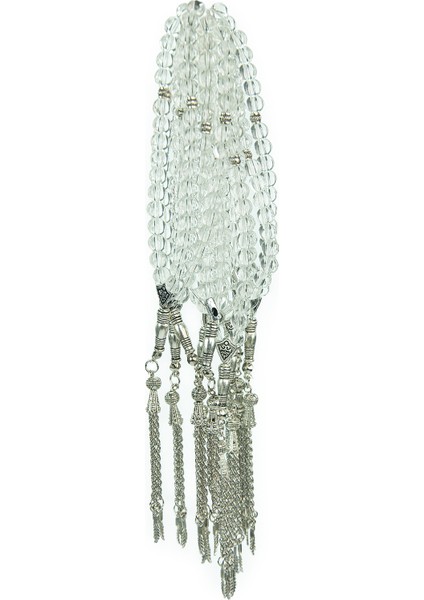 10 Adet 33LÜ Hac Umre Hediyelik Tesbih - Şeffaf Beyaz fiyatları