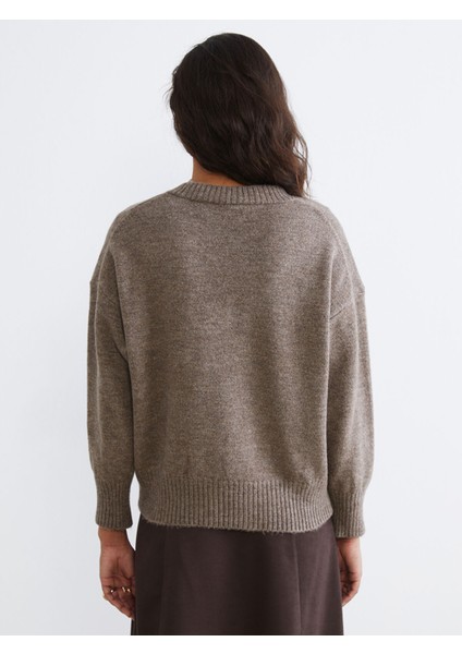 Yeni Sezon V Yaka Oversize Kadın Triko Kazak fırsatları