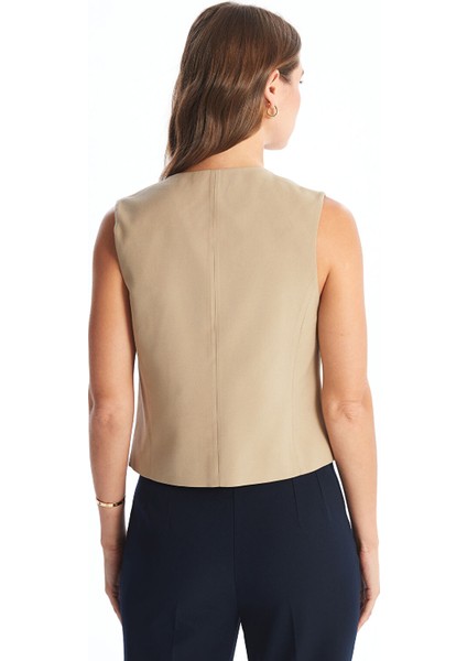 Yeni Sezon V Yaka Kadın Klasik Yelek fırsatları