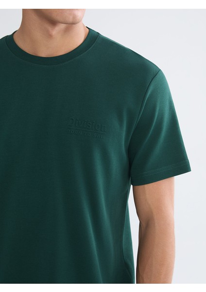 Yeni Sezon Bisiklet Yaka Baskılı Erkek Tişört modelleri