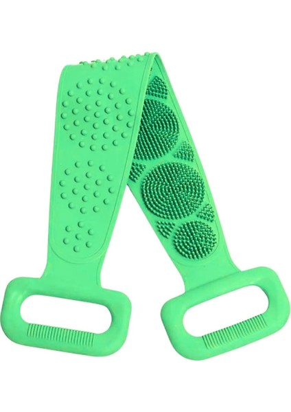 Neystore Çift Taraflı, Silikon Duş, Banyo Sırt Lifi, Sırt Temizlik Palası, Fırçası (Uzunluk 70 Cm) (Yeşil) fiyatları