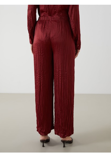 Yeni Sezon Beli Lastikli Geniş Paça Kadın Pantolon fırsatları