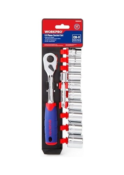 WP202557 12 Parça 3/8’’ Cr-V Metrik Profesyonel Lokma Takımı modelleri