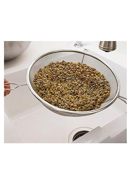 Metal Saplı Kalaylı Un - Süt - Şeker - Bakliyat Süzgeci 22 cm fiyatları