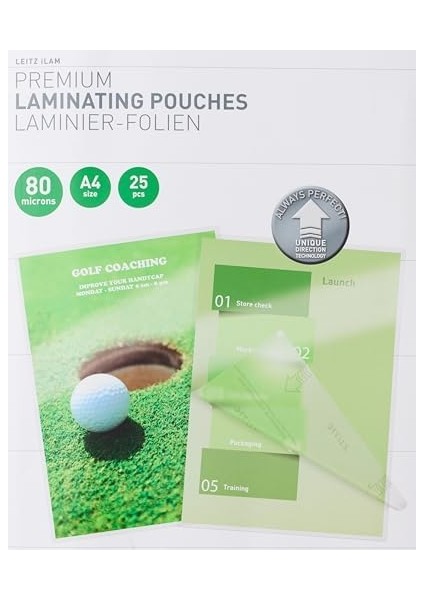 Udt Laminasyon Poşeti, A4, 80 Mikron, 25 Adet, Şeffaf modelleri