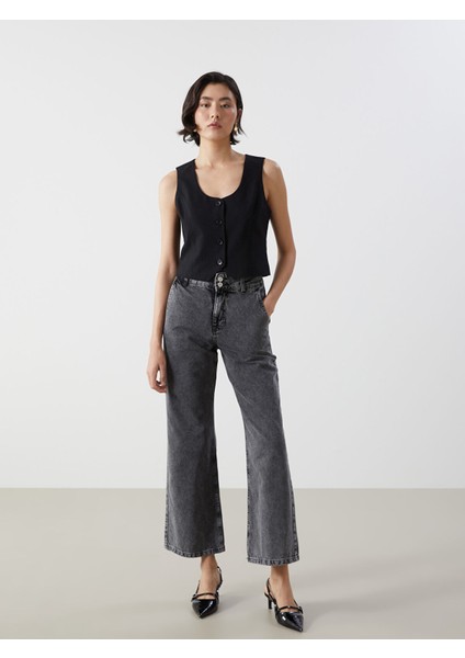 Yeni Sezon Wideleg Kadın Jean Pantolon