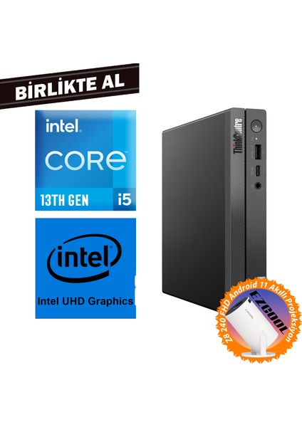 Thinkcentre Neo 50Q G4 I5-13420H 64GB 1tb SSD W11P Mini Pc + Projeksiyon 12LMS4XCTX 041