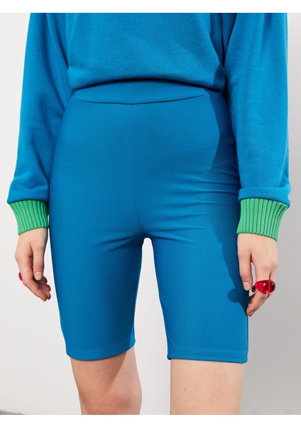 Yeni Sezon Kadın Beli Lastikli Düz Biker Şort Tayt indirimleri