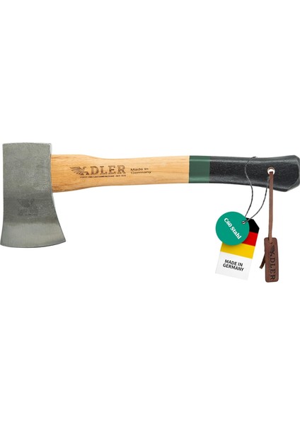 Yankee Balta 650GR, Ağaç Sap 38CM, Yeşil/siyah